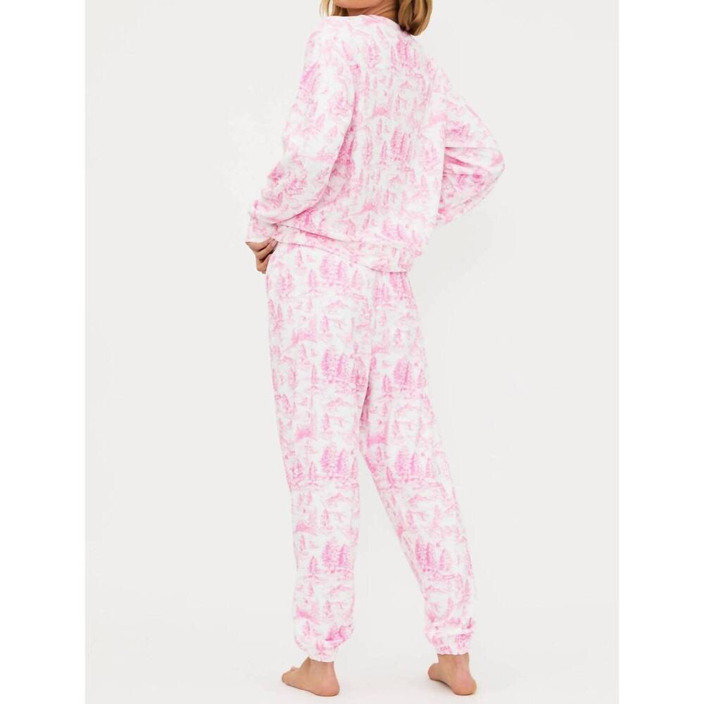 NEW BEACH RIOT georgie sweatpant in powder pink toile - Picture 3 of 4